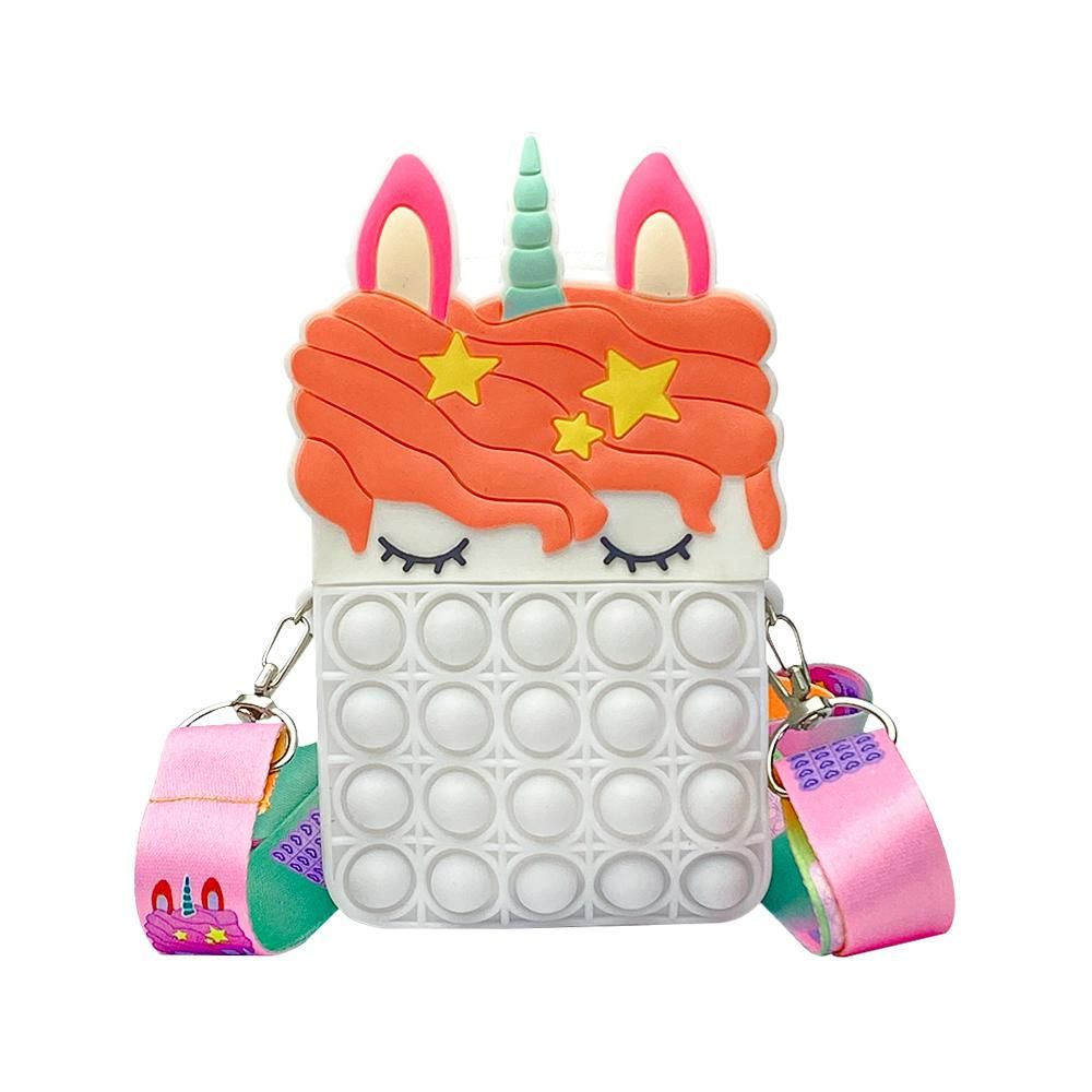 Unicorn sling Pop it Bags for Girls Kids Sling Bags